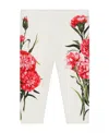 Dolce & Gabbana Floral-print Leggings In Multicolor