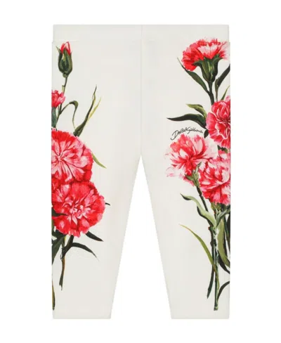 Dolce & Gabbana Floral-print Leggings In Multi