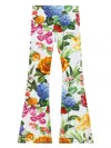 Dolce & Gabbana Floral-print Leggings In White