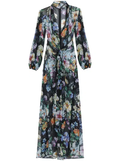 DOLCE & GABBANA FLORAL-PRINT LONG DRESS