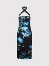 Dolce & Gabbana Neckholder-kleid Mit Blumen-print