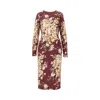 Dolce & Gabbana I Live In A Sheath Dress Made Of Silk Charmeuse. In Multi