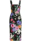 DOLCE & GABBANA DOLCE & GABBANA FLORAL-PRINT MIDI SHEATH DRESS