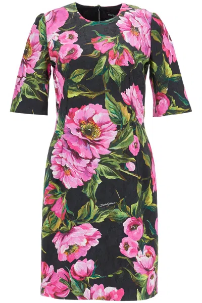 DOLCE & GABBANA DOLCE & GABBANA FLORAL PRINT MINI DRESS