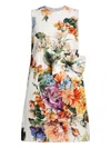 Dolce & Gabbana Floral-print Mini Dress In Multi