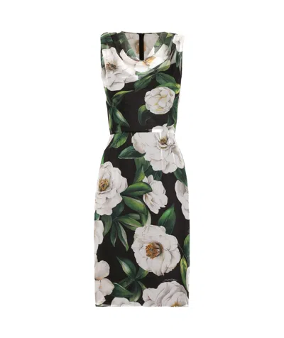 DOLCE & GABBANA FLORAL-PRINT MINI DRESS