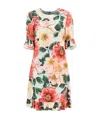 Dolce & Gabbana Floral-print Mini Dress In Multicolor
