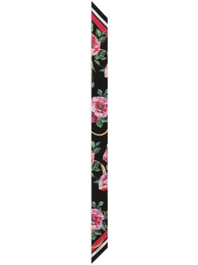 DOLCE & GABBANA FLORAL-PRINT NECKERCHIEF