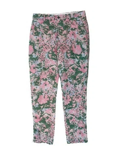 Pre-owned Dolce & Gabbana Floral Print Pants In Multi