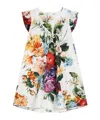 Dolce & Gabbana Floral-print Poplin Dress In Multi