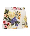 Dolce & Gabbana Floral-print Poplin Shorts In White