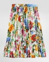 Dolce & Gabbana Dolce&gabbana Long Flounced Skirt With Floral Print Women In プリ