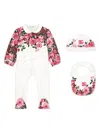 Dolce & Gabbana Floral-print Romper Set In White