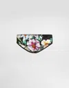 Dolce & Gabbana Floral-print Satin Panties In Print