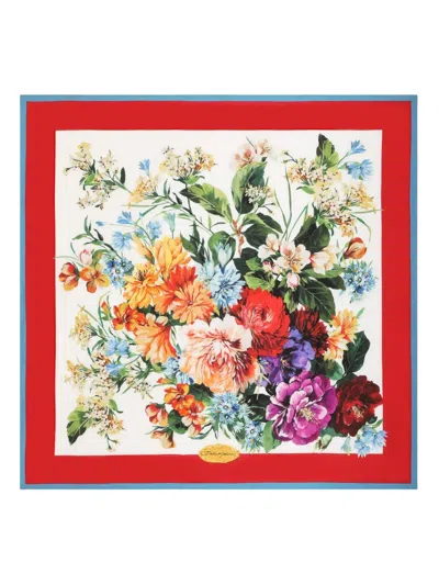 DOLCE & GABBANA FLORAL-PRINT SCARF