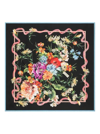 DOLCE & GABBANA FLORAL-PRINT SCARF