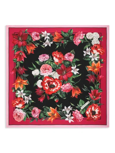 DOLCE & GABBANA FLORAL-PRINT SCARF
