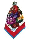 Dolce & Gabbana Floral Print Scarf Scarves And Foulards Multicolor In Multi