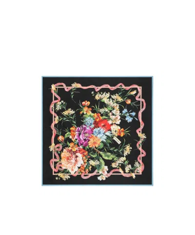 Dolce & Gabbana 90x90 Silk Twill Foulard In Multi