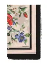 Dolce & Gabbana Floral-print Scarf In H25qg Bouquet Fiori F.nudo