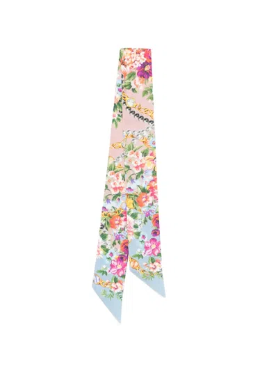 Dolce & Gabbana Floral-print Twilly Scarf In Multi