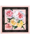 Dolce & Gabbana Floral-print Scarf In Pink