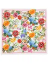 Dolce & Gabbana Floral-print Silk Twill Foulard Scarf (50x50) In Pink