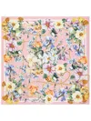 Dolce & Gabbana Printed Silk Twill Scarf In Rosa
