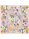 Dolce & Gabbana Schal Mit Blumen-print In Rosa
