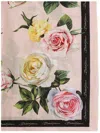 Dolce & Gabbana Floral-print Scarf In Rosa