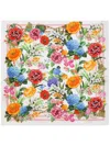 Dolce & Gabbana Schal Mit Blumen-print In Weiss