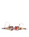 Dolce & Gabbana Floral Print Semi Padded Balconette Bra Underwear In Multi
