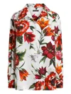 Dolce & Gabbana Floral Print Cotton Shirt With Classic Collar