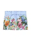 Dolce & Gabbana Floral-print Shorts In Blue