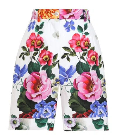 DOLCE & GABBANA DOLCE  GABBANA FLORAL PRINTED SHORTS