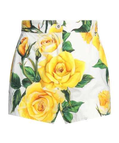 Dolce & Gabbana Floral Print Shorts In Multi