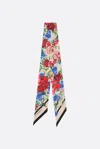 Dolce & Gabbana Square Scarf Flower Print In Multicolour