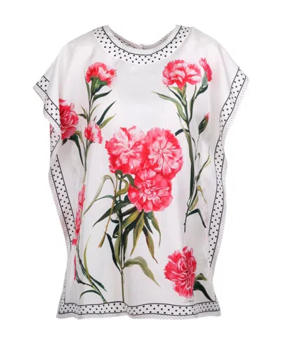 DOLCE & GABBANA DOLCE  GABBANA FLORA-PRINTED TOP