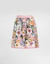 Dolce & Gabbana Floral-print Satin Shorts In Print