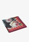 Dolce & Gabbana Floral Print Silk Scarf In Multicolor