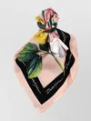 Dolce & Gabbana Floral Print Silk Scarf Square Shape