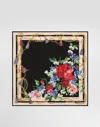 Dolce & Gabbana Floral-print Silk Twill Foulard (70x70) In Print