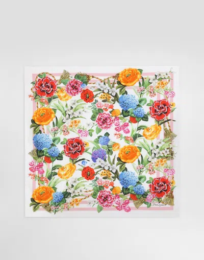 Dolce & Gabbana Floral-print Silk Twill Foulard (70x70)