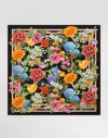 Dolce & Gabbana Floral-print Silk Twill Foulard (90x90) In Print