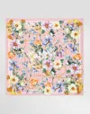 Dolce & Gabbana Floral-print Silk Twill Foulard (70x70) In Print