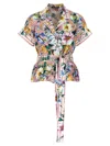 Dolce & Gabbana Floral-print Silk Shirt In Multi