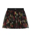Dolce & Gabbana Floral Print Skirt In Black