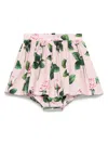 Dolce & Gabbana Floral-print Skirt In Pink
