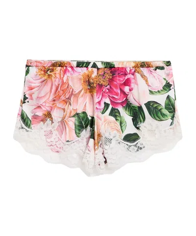 Dolce & Gabbana Floral Print Sleep Pants In Pink