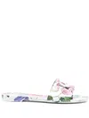 Dolce & Gabbana Women Sandals With Flowers In White
